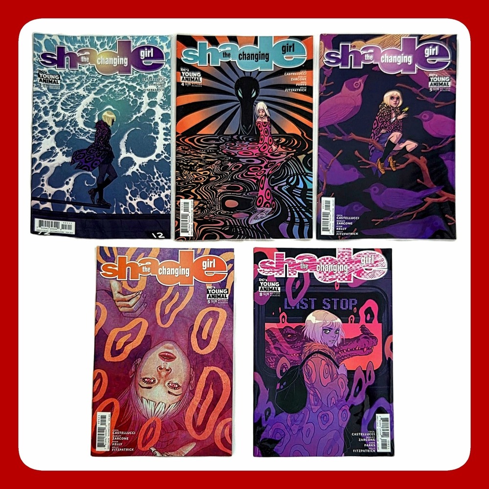 Shade The Changing Girl DC Young Animal Comic Lot 3 4 5 8 Variant Set Books